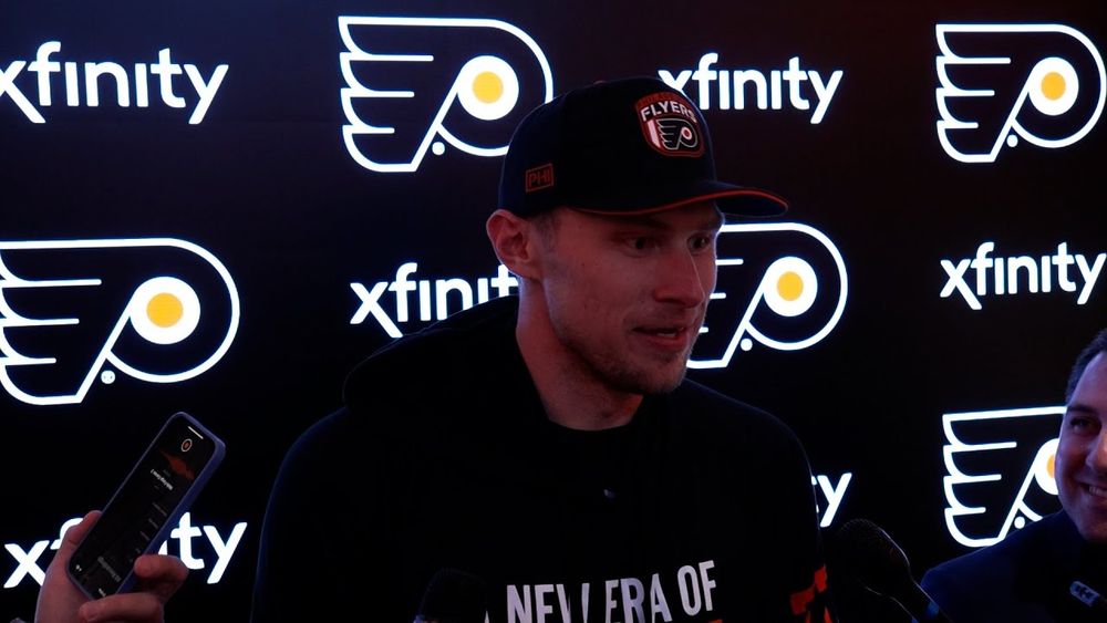 10/3 PHI vs. NJD Postgame: Erik Johnson