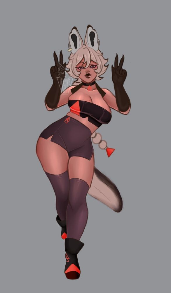 Erii is a young Bat ear fox that would dance her way through any fight. 