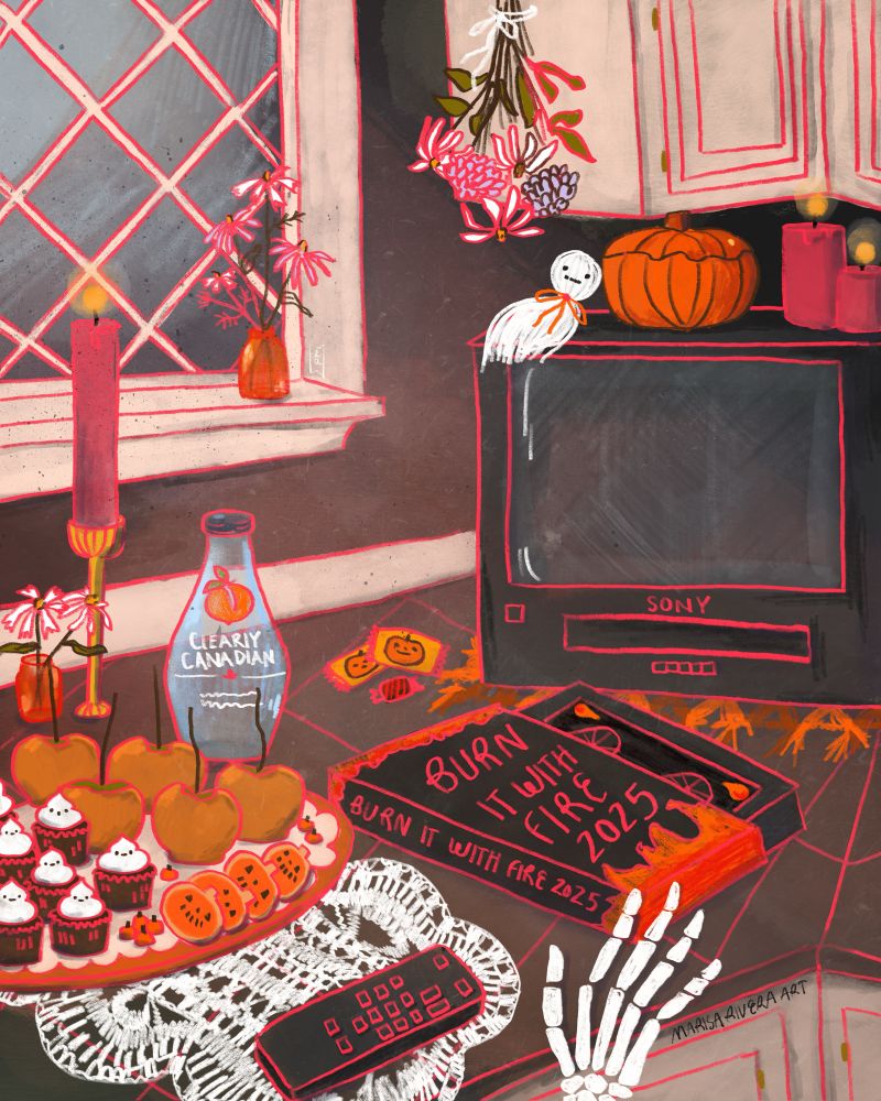 90’s aesthetic spooky kitchen counter