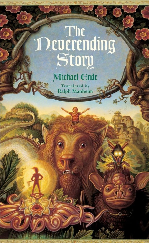 The cover of The Neverending Story by Michael Ende. 