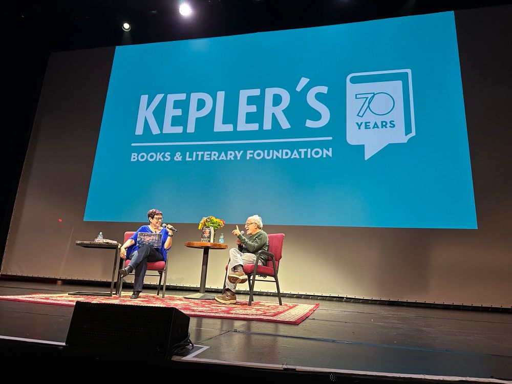 Angie Coiro in conversation with Robert Reich at the Fox Theater in Redwood City 2025 Sep 24