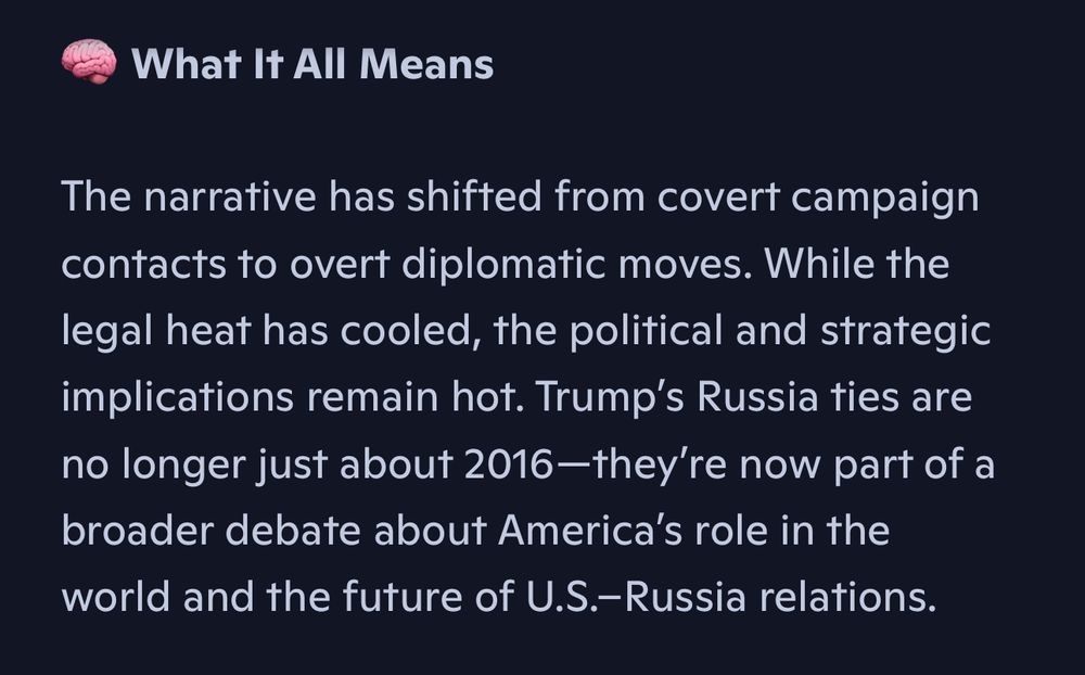 What It All Means
The narrative has shifted from covert campaign contacts to overt diplomatic moves. While the legal heat has cooled, the political and strategic implications remain hot. Trump's Russia ties are no longer just about 2016—they're now part of a broader debate about America's role in the world and the future of U.S.-Russia relations.