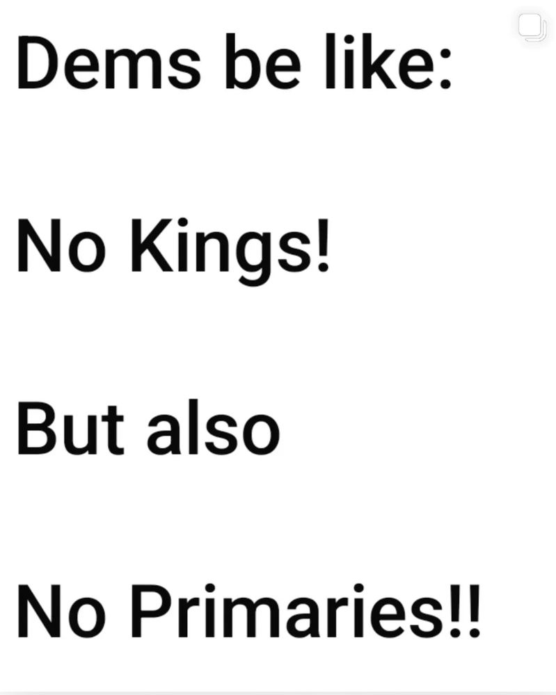 Democrats no kings