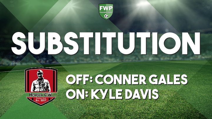 SUB: Kyle Davis replaced Conner Gales (64')
