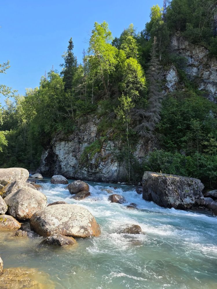 Picture of the Little Susitna River at Hatcher Pass Alaska. 