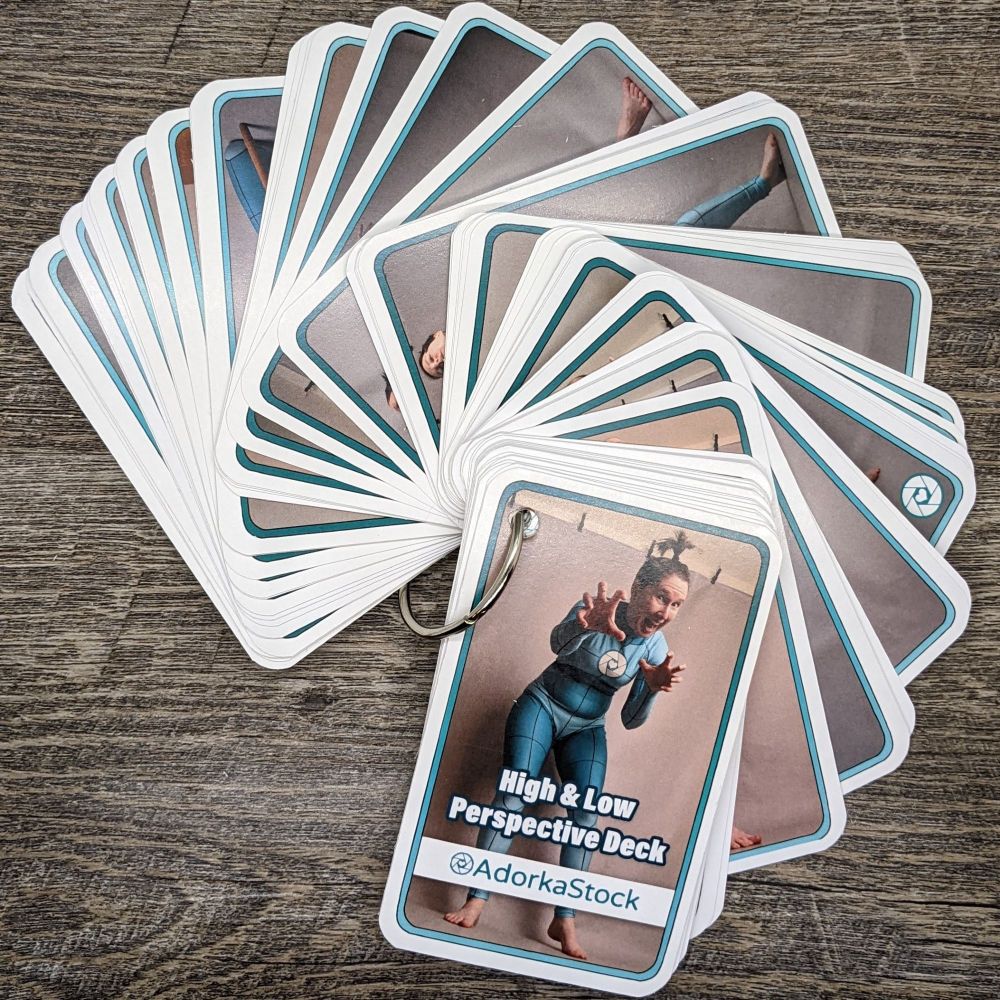 High and low perspective deck - pose references for artists 