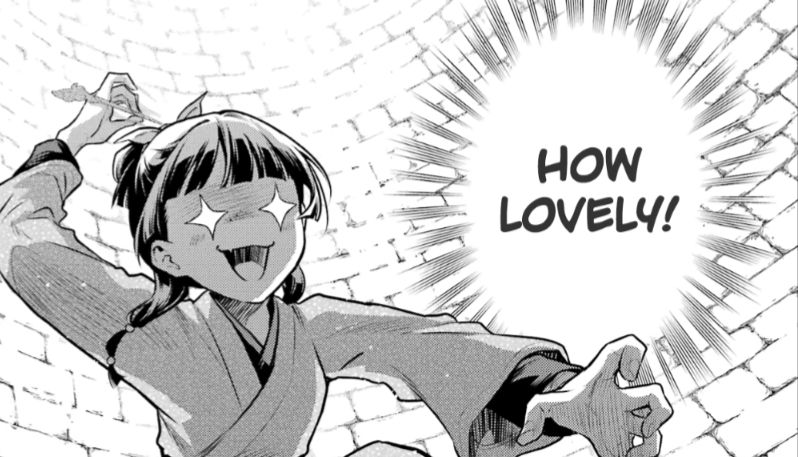 A starry-eyed Maomao pulls out her hairpin in murderous excitement as she exclaims How Lovely!