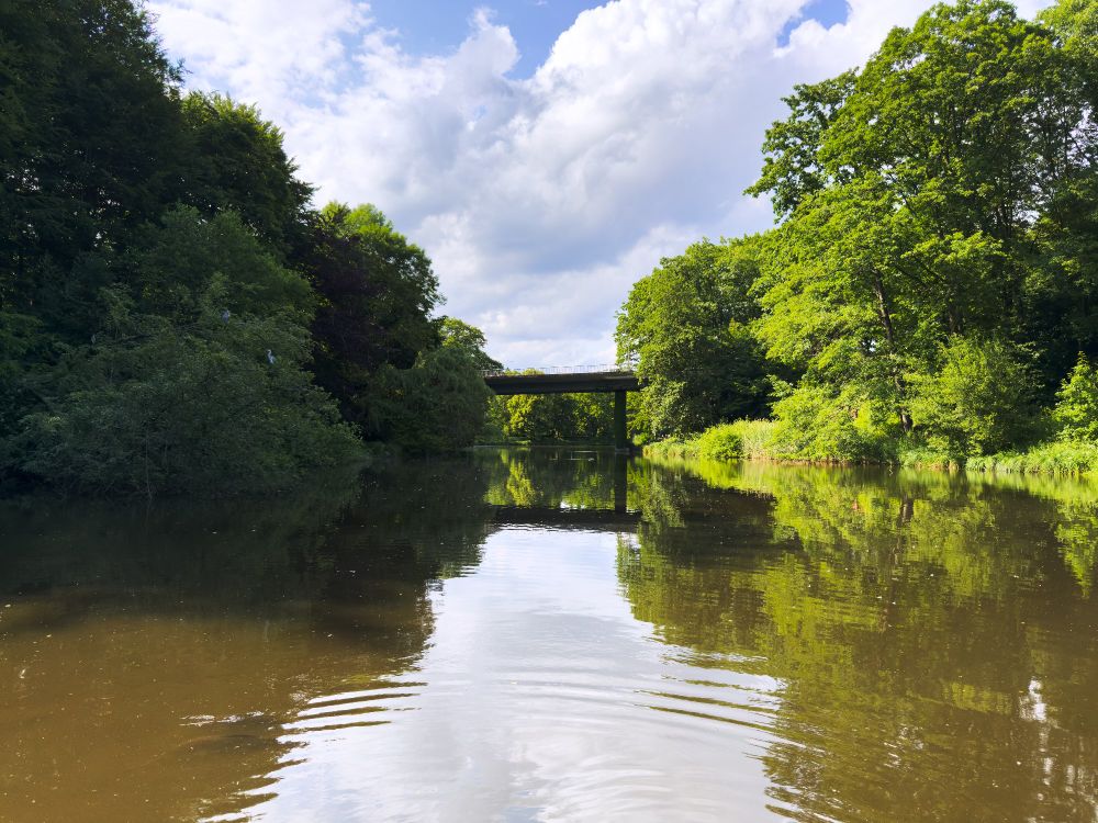 One of the bridges of the Grugapark in Essen