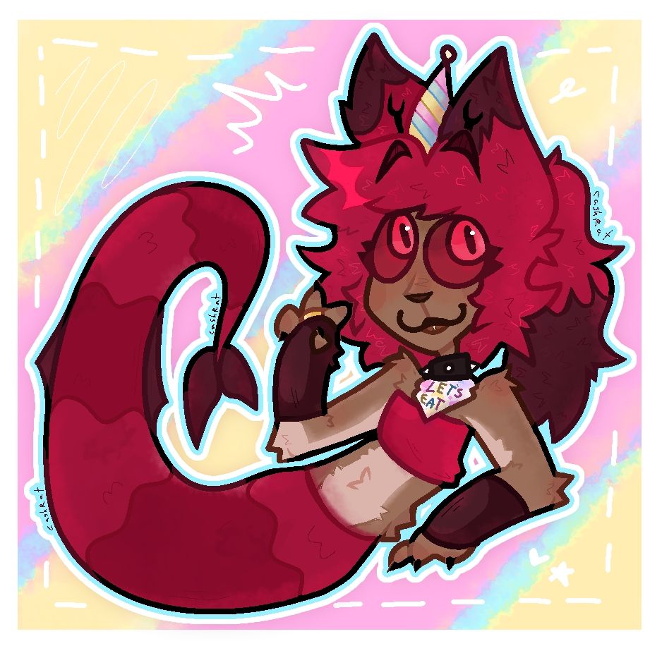 Asstrid's Hazbin oc Anne as a mermaid 