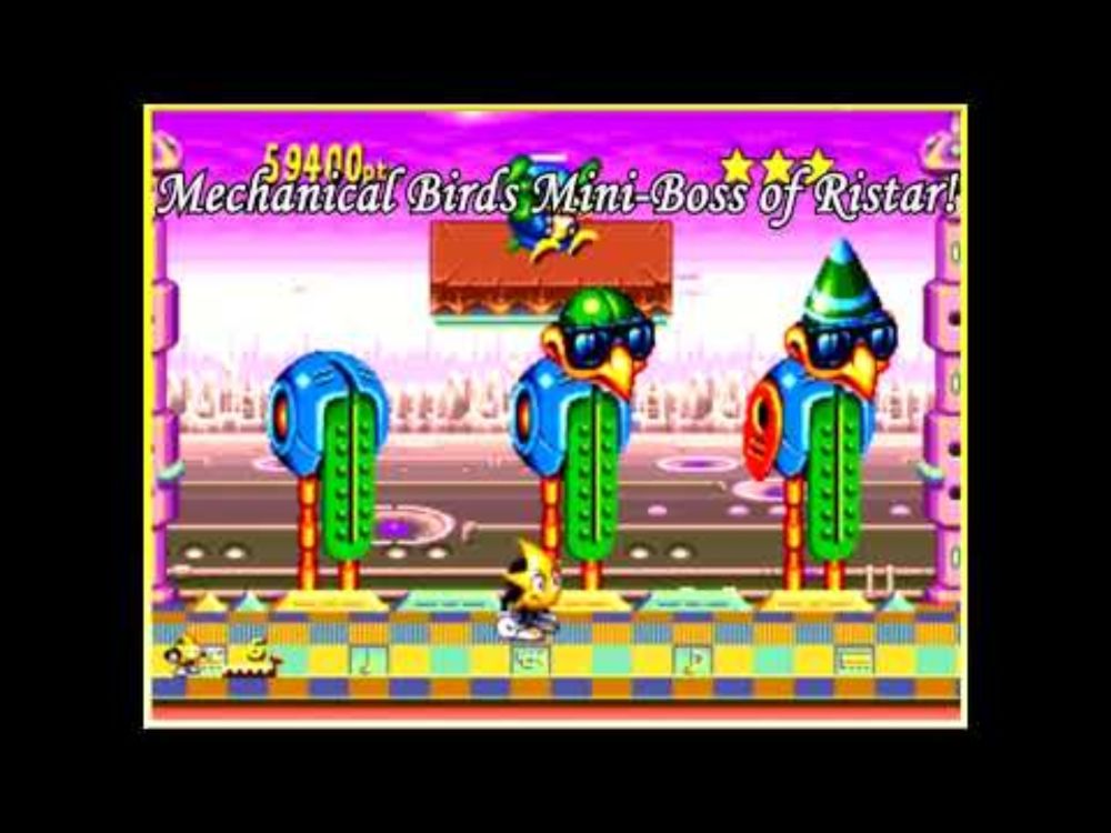 Watch Out For The Chorus! The Mechanical Birds Mini-Boss of #Ristar! #thejonnymar #shorts