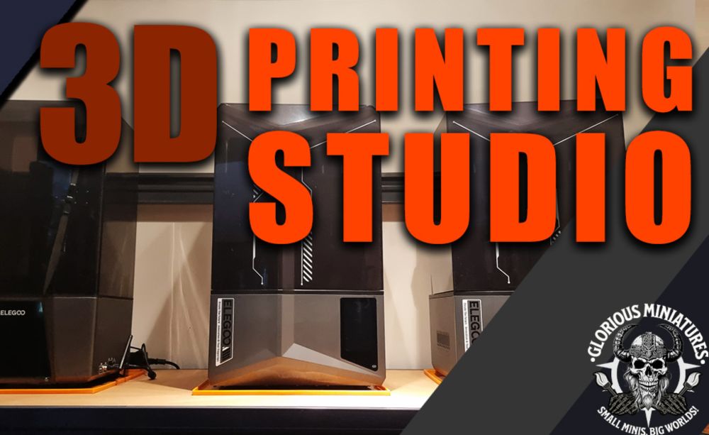 Furnishing the new 3D Printing Studio | Glorious Miniatures