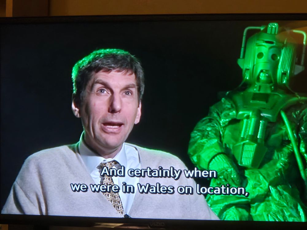 Mark Hardy interviewed "and certainly when we were in Wales on location" 