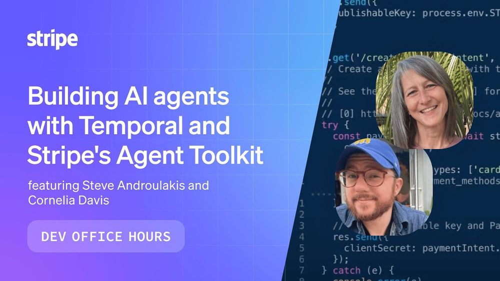 Building AI agents with Temporal and Stripe's Agent Toolkit