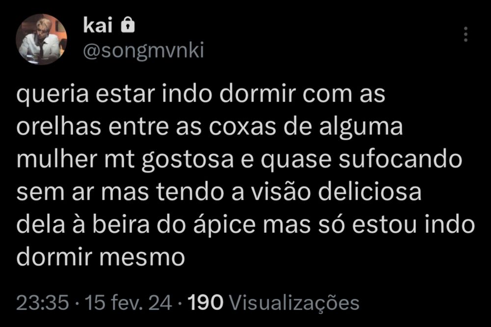 um pobre coitado com tesão