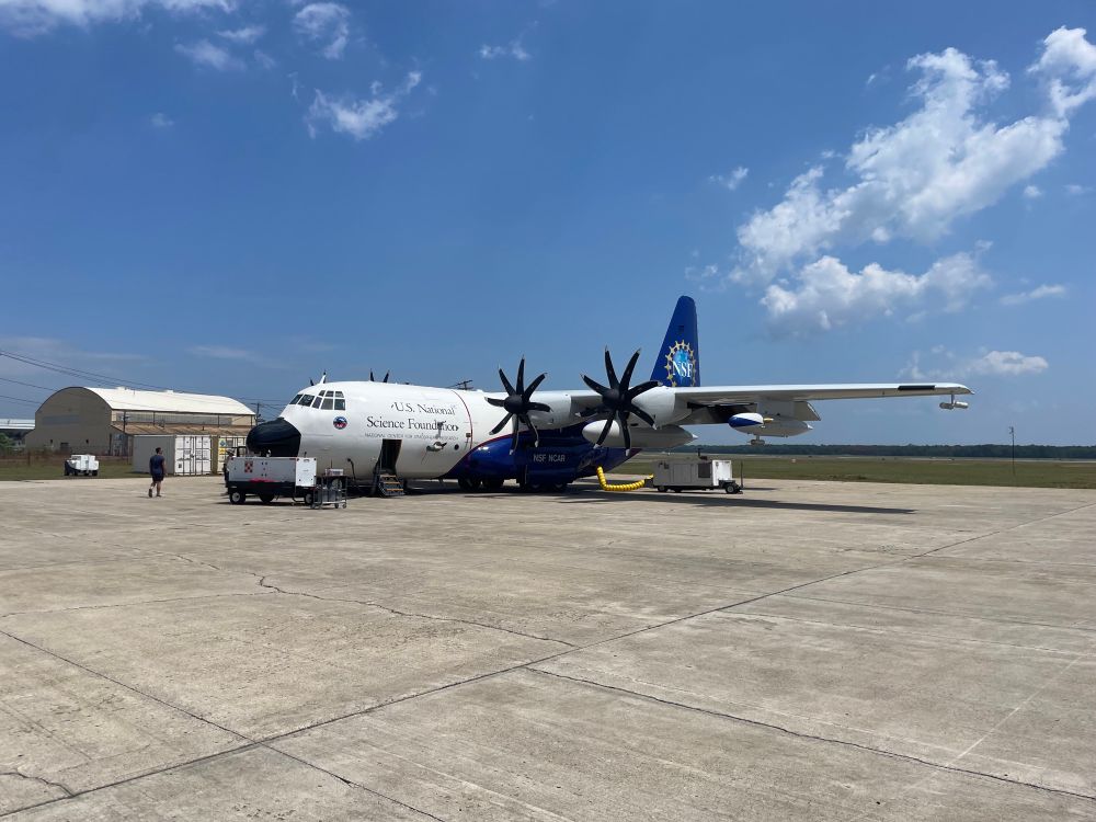 The NSF C-130 getting ready for a flight!