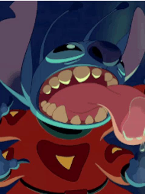 Stitch Licks GIF