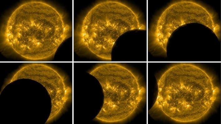 NASA’s Solar Dynamics Observatory captured a stunning partial solar eclipse from space on July 25, 2025, with 62% of the Sun covered by the Moon. This rare view is only possible from SDO’s orbit high above Earth. 

Image credit: NASA/SDO