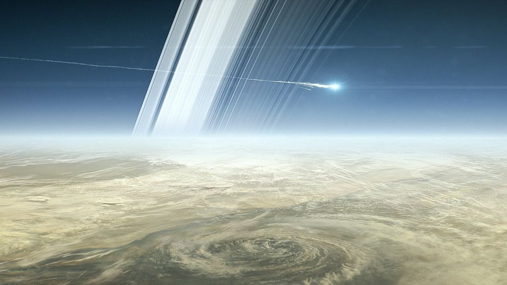 Cassini: broke apart diving into Saturn