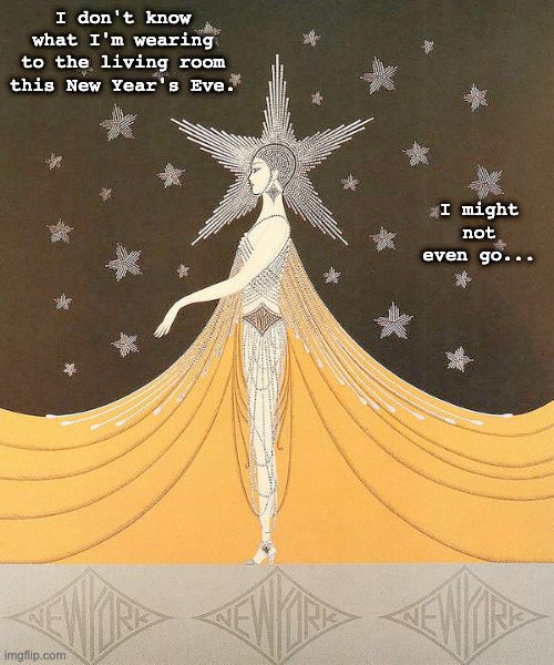 Erte Art Deco sprite - New Year's Eve