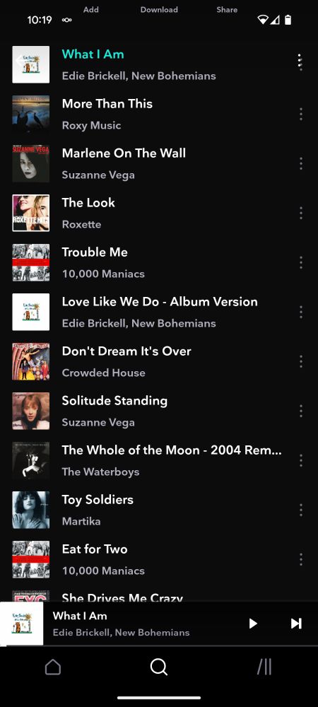 a screenshot of the music app Tidal on Android 