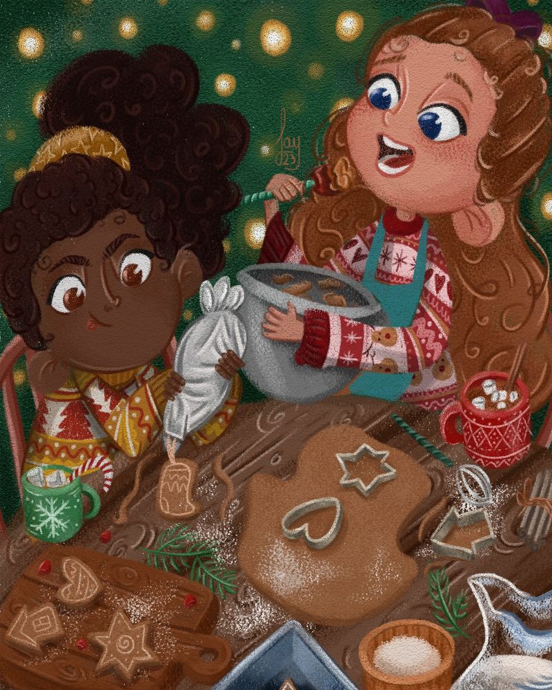 #art #discoverart #cookiebaking #illustration #kidlit