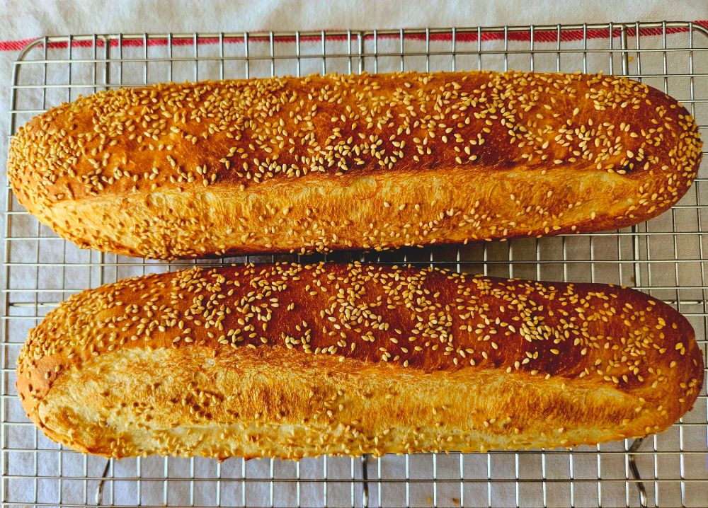 Freshly-made Hoagie Rolls 