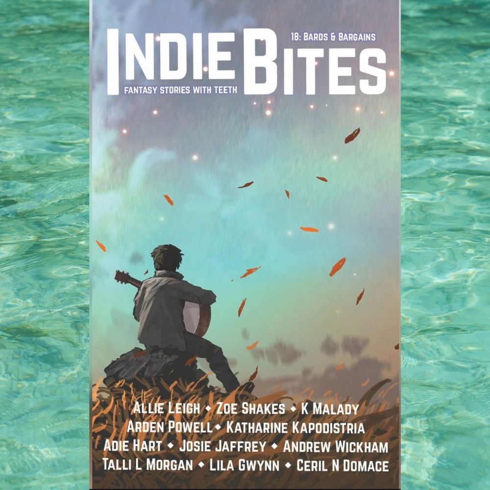 the cover of Indie Bites volume 18, Bards & Bargains.