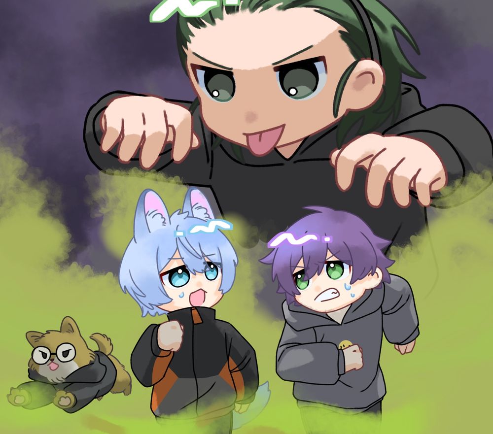 2024.3.21
ゾンビカスタム
ゆきお さん(RIDDLE ORDER)
Meltstera さん(RIDDLE ORDER)
Assii さん(RIDDLE ORDER)
YukaF さん(FNATIC)

ゾンビを描けないのでオバケポーズのゆきおさんとガスの中を走る3人です