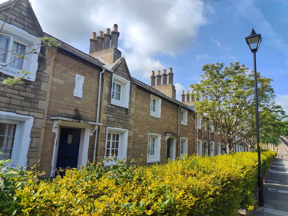 Stone built terrace houses
