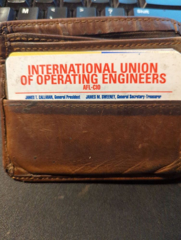 My union card in my wallet and you can see we're AFL-CIO 