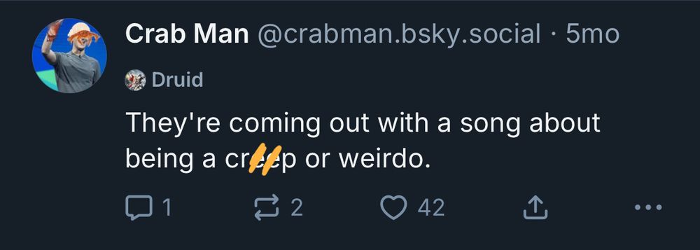 Crabman said creep!!