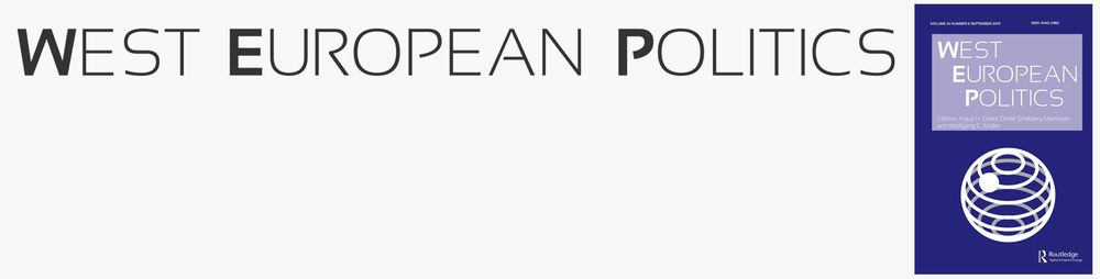 Cover of the journal West European Politics.