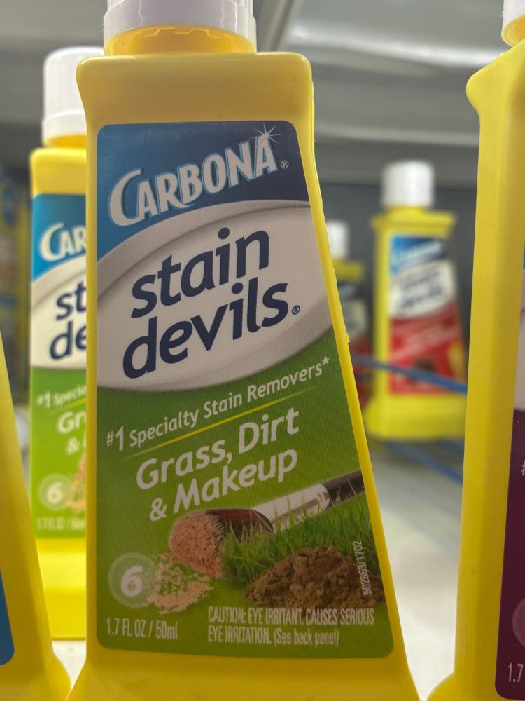 Stain devil that removes grass dirt and make up