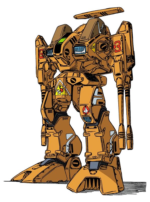 The Mk.X Destroid Defender from Macross, the basis of the guy on the Battletech cover.