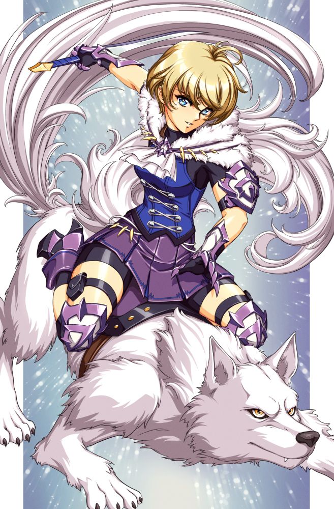 An illustraton of Merrin, from Fire Emblem Engage.