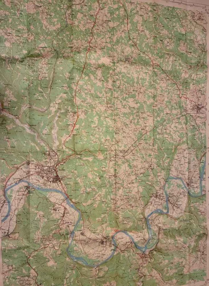The missing map: part of the Dordogne valley at 1:25000