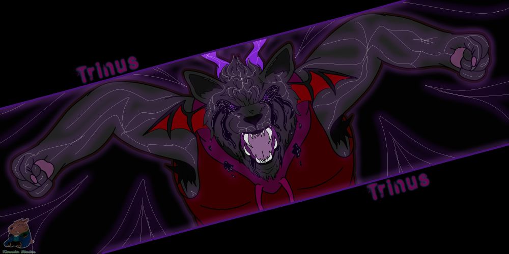 A incubus panther named Trinus from VNBanly's line of character under magic stress.