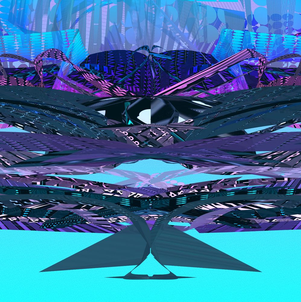 Work in progress image from the generative art series Letters of Resilience.