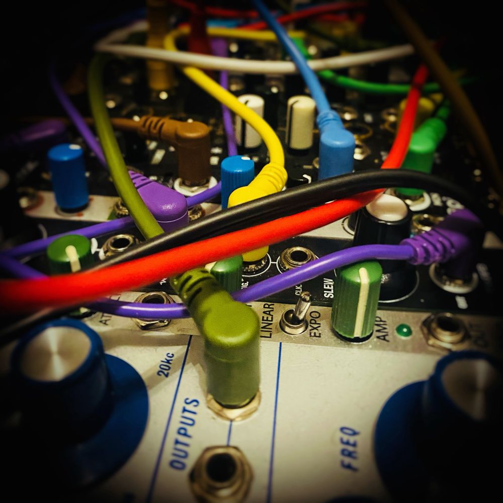 Part of the modular synthesis system for ‘Machine Time’ 