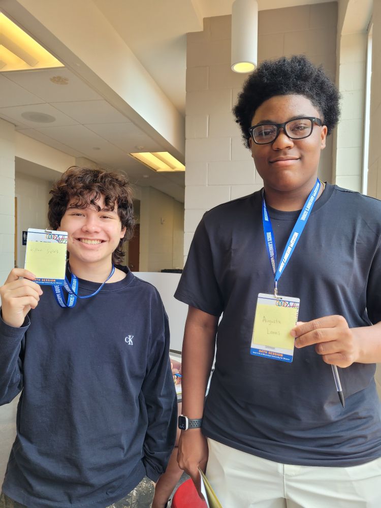 Students doing roleplay activity