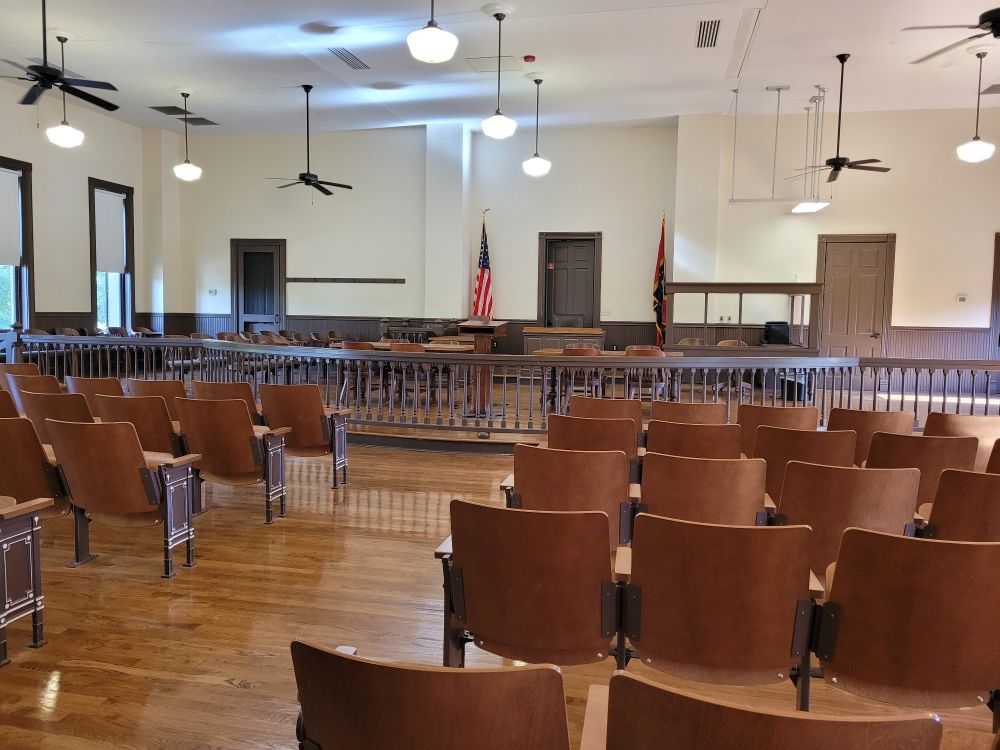 Tallahatchie County courtroom where the Emmett Till murder trial took place