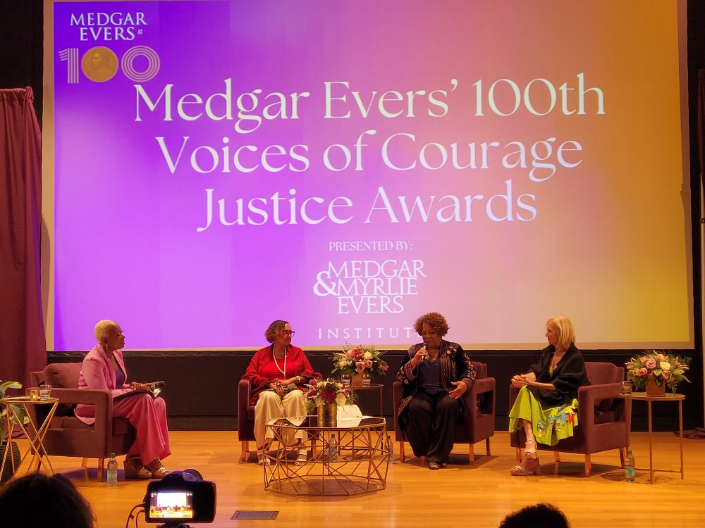 Joy Ann Reid, Bettie Dahmer, Reena Evers Everette, and Kerry Kennedy