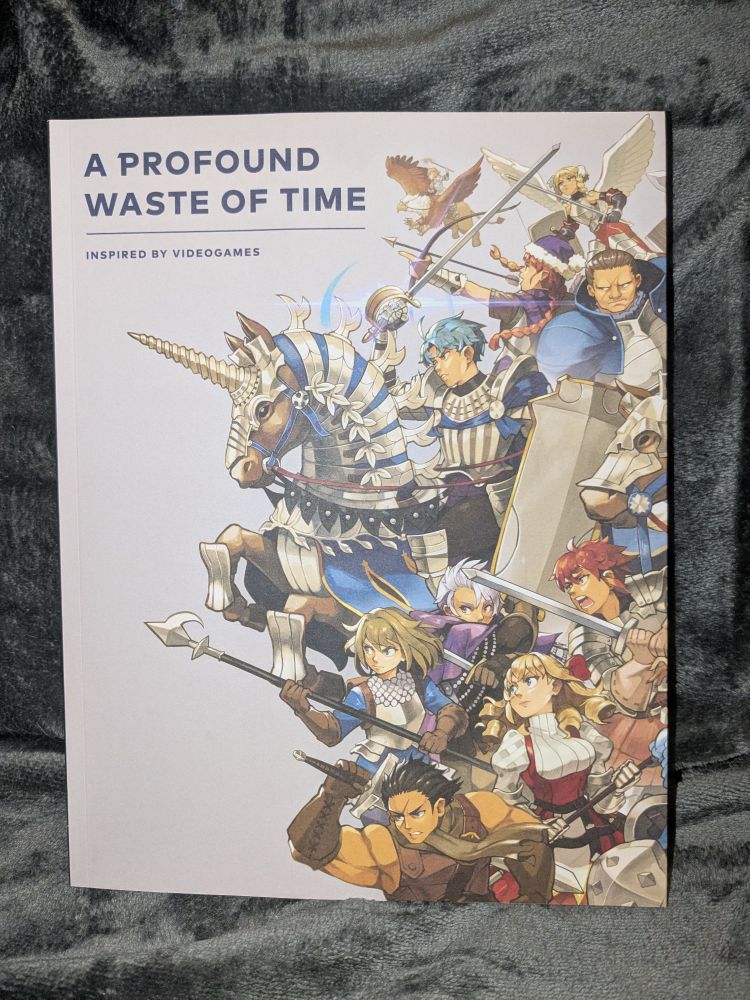 A Profound Waste of Time issue five, inspired by videogames. Cover art is for the Vanillaware article starting on page 16.