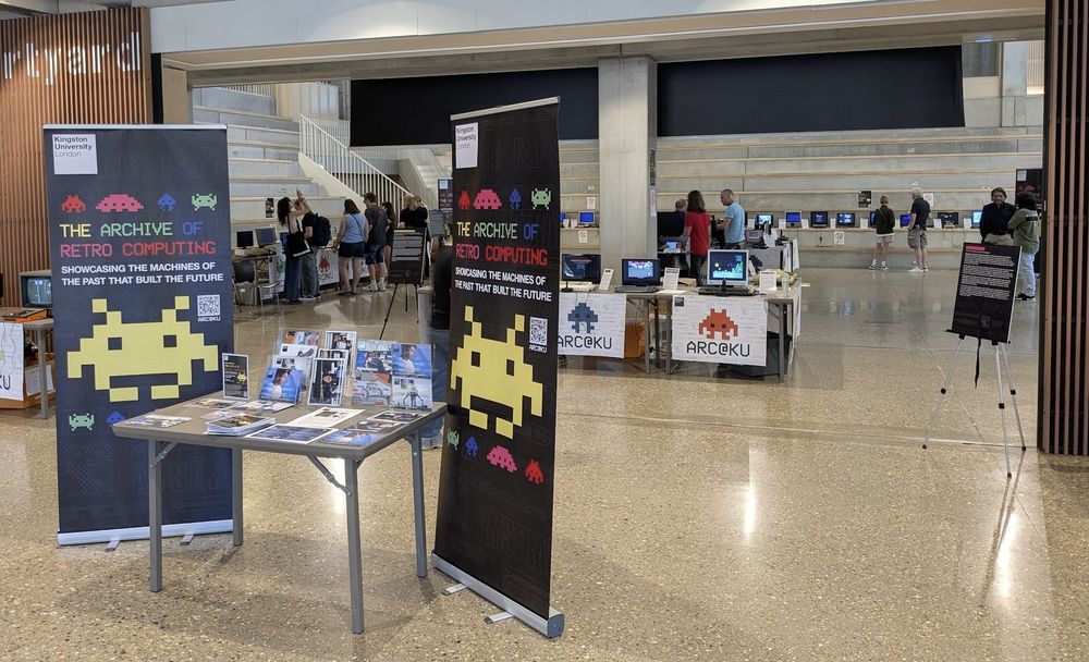A picture from the front entrance of The Archive of Retro Computing at Kingston University