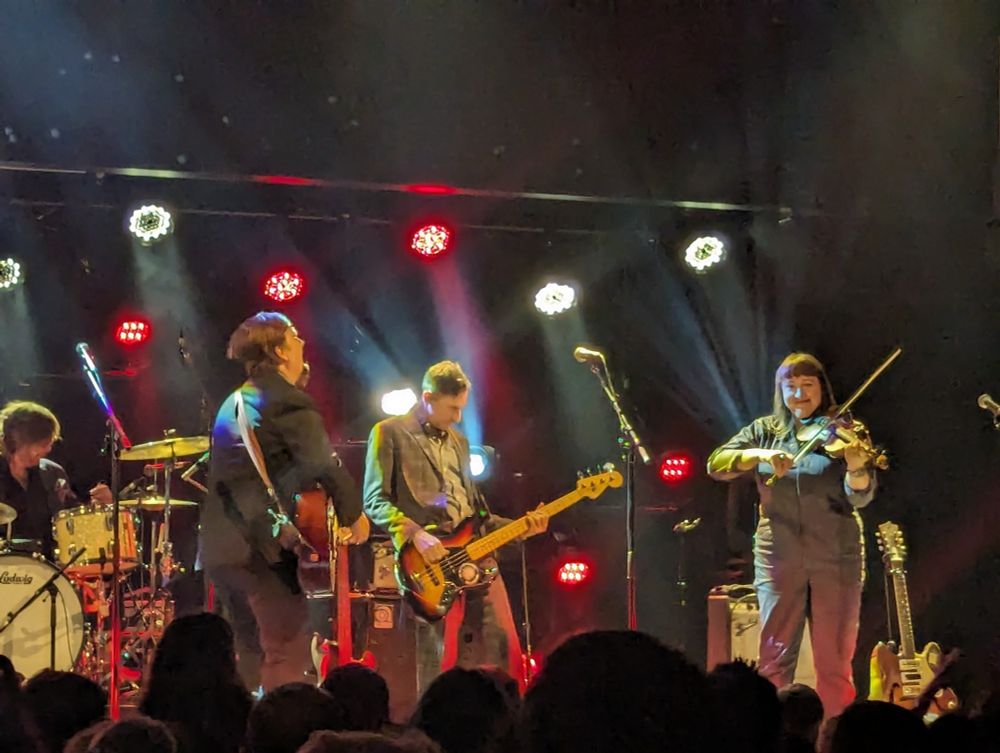 The Mountain Goats onstage at Washington's in Fort Collins, Colorado