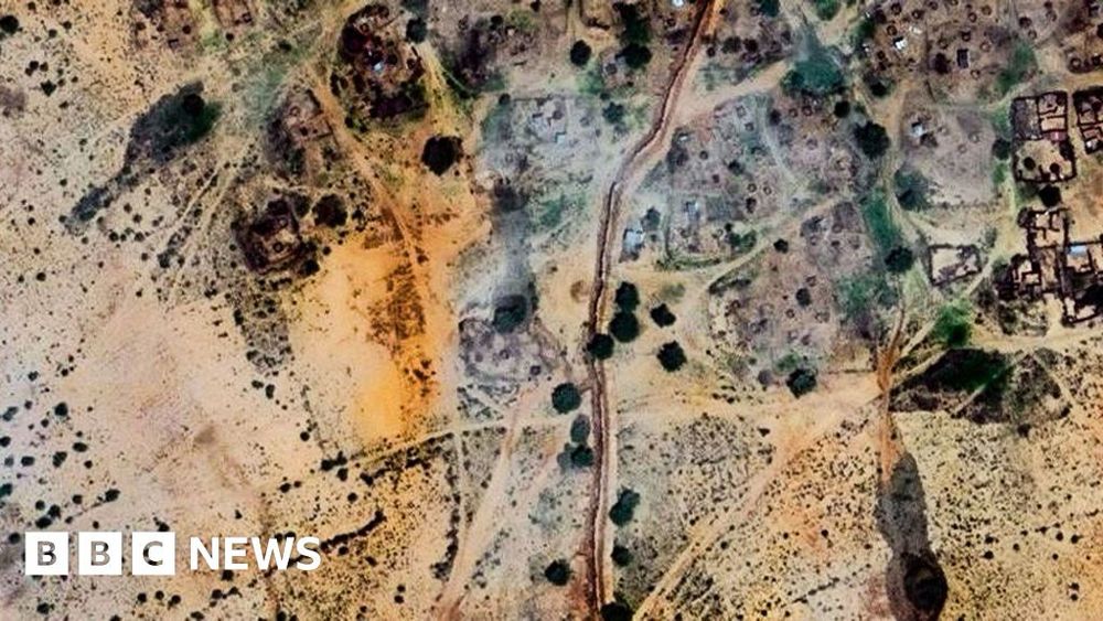 The earthen berm is intended to trap people inside el-Fasher, Yale University research shows.