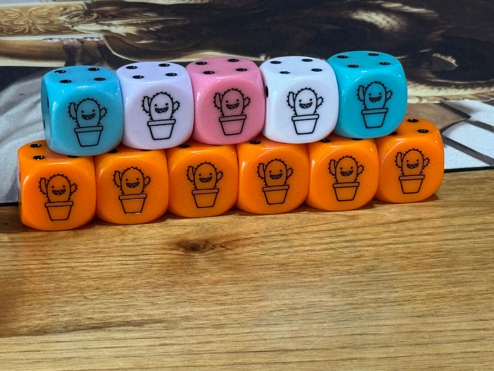 A wall of dice from The Spike Feeders.  Staring at one of my opponents’s spots. 