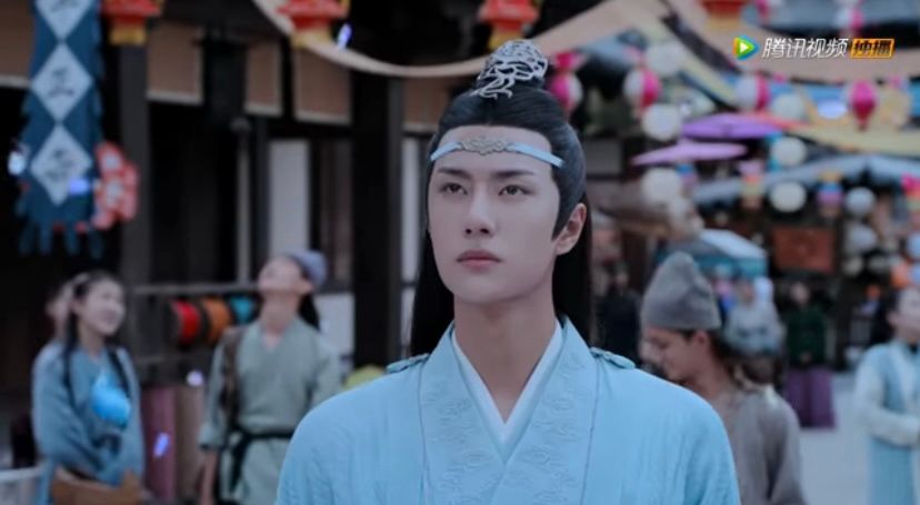 Lan Zhan (actor Wang Yibo) in „The Untamed“, episode 8.