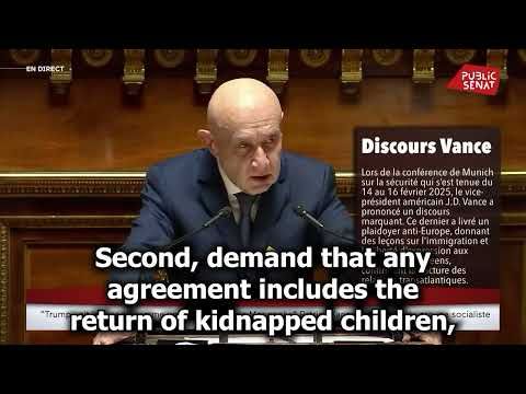 Claude Malhuret,  Senator of the French Republic, speaks the truth about what is happening in the US
