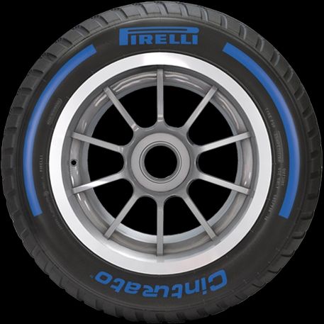 Pneus F1 super pluie (bandes bleues)